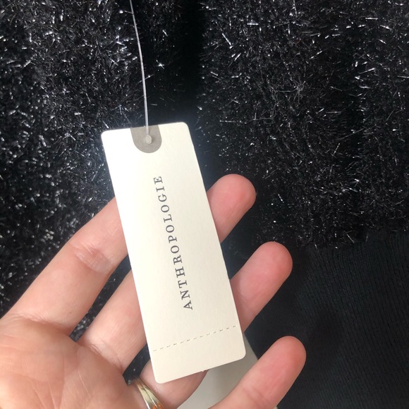 NWT ANTHROPOLOGIE PAMELA TINSEL SHIMMER SWEATER - Picture 9 of 10